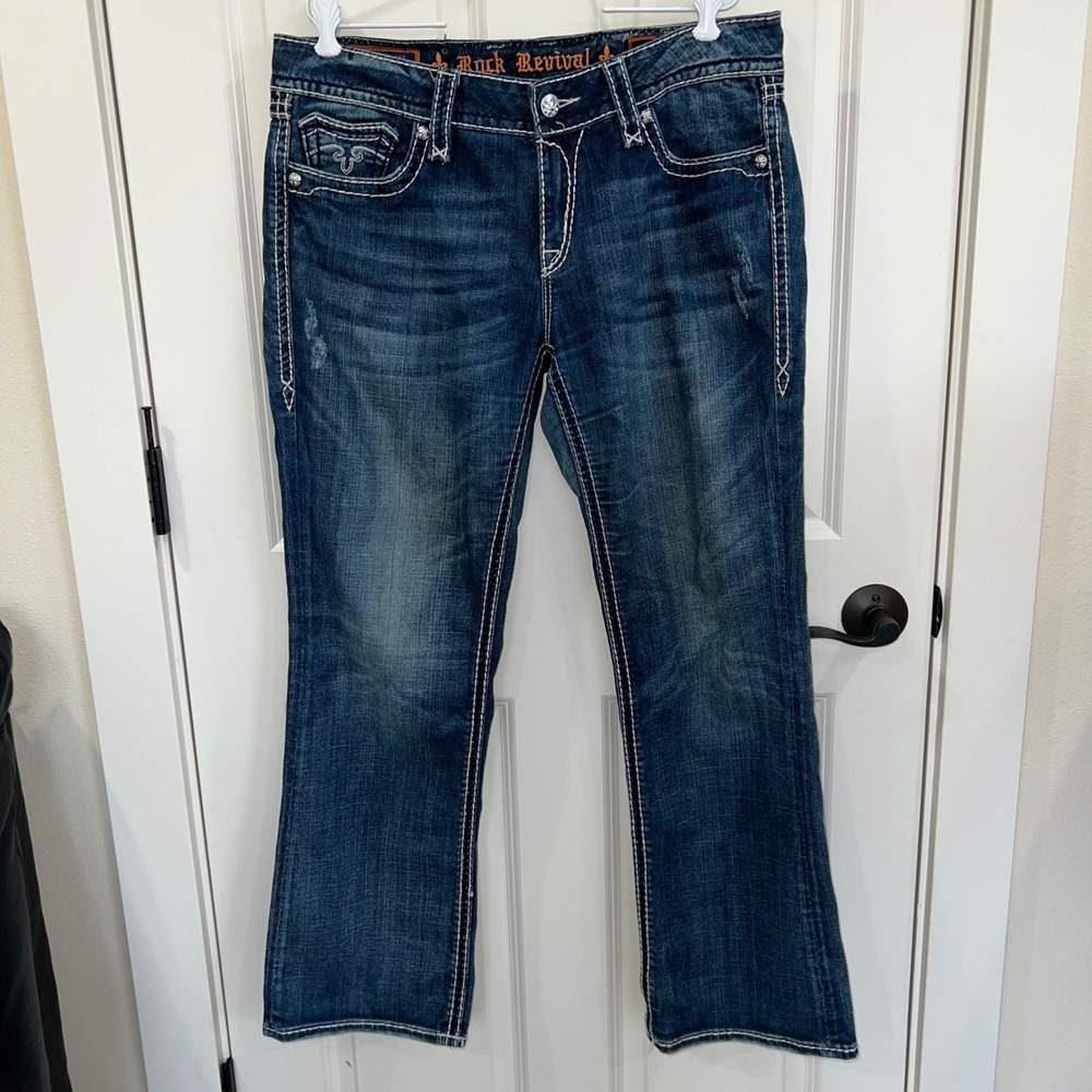 Rock Revival Women's Blake Easy‎ Bootcut Jeans Size 32